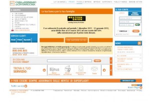 il sito ufficiale della Cassa di Risparmio di Civitavecchia