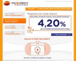 Il sito ufficiale di ING Direct