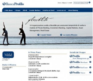 Sito ufficiale della Banca Profilo