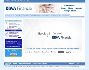 Il sito ufficiale BBVA Finanzia