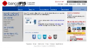 Il sito ufficiale della Banca IFIS