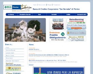 Il sito ufficiale della BCC Marino
